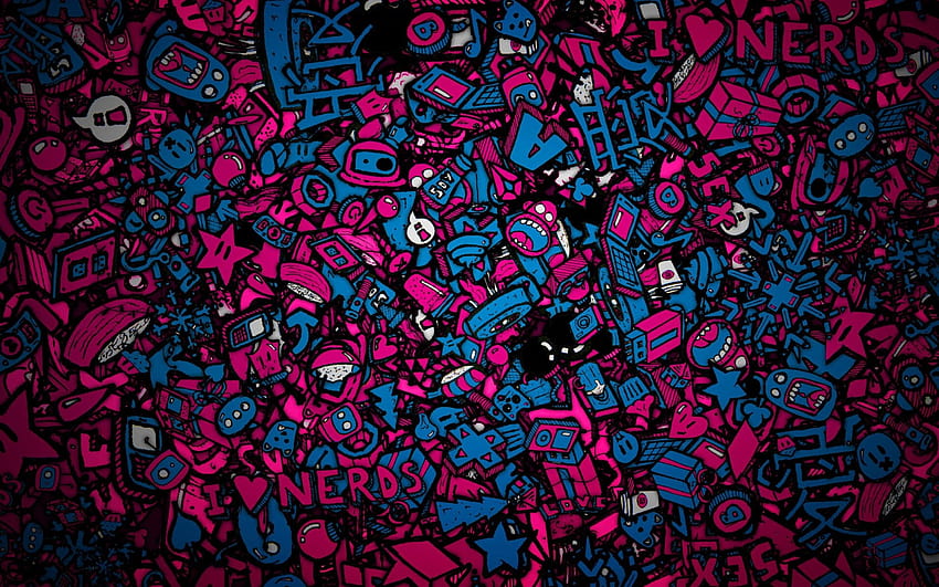 Abstract Computer posted by Samantha Mercado, abstract cartoon HD wallpaper