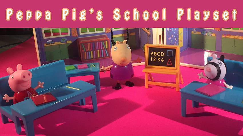 Enjoy as Peppa Pig and Zoe Zebra learn their ABCs and 123s HD wallpaper