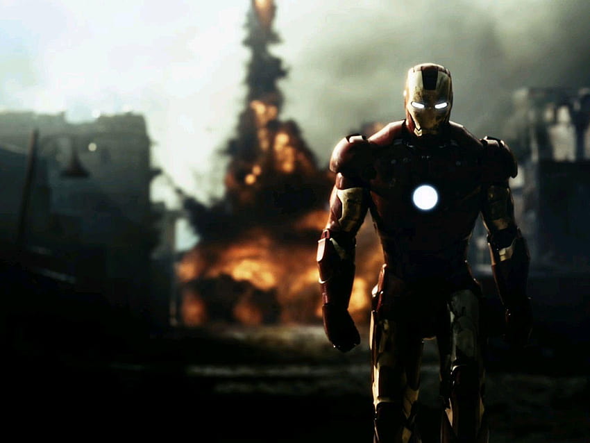 Comics Explosions Iron Man Marvel Stark Industries Tony, iron man stark industries HD wallpaper