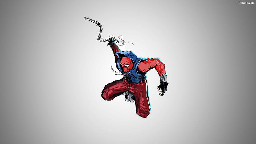 Spiderman in die Spider-Vers-Hintergründe 29941, Spider-Man-Skizze HD-Hintergrundbild