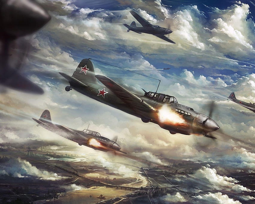1280x1024 The Second World War, Airplanes, Ilyushin Il HD wallpaper