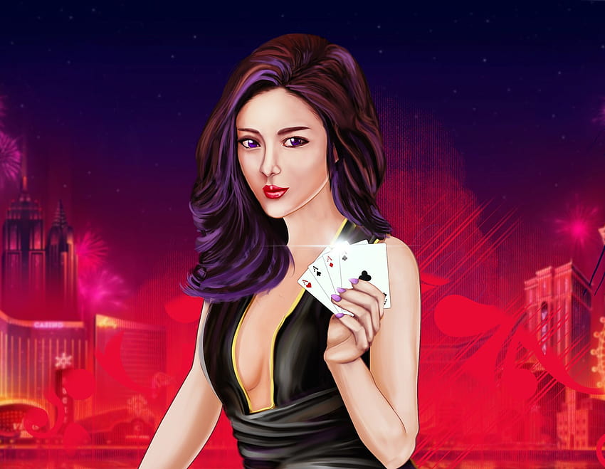 ArtStation, chica de casino fondo de pantalla