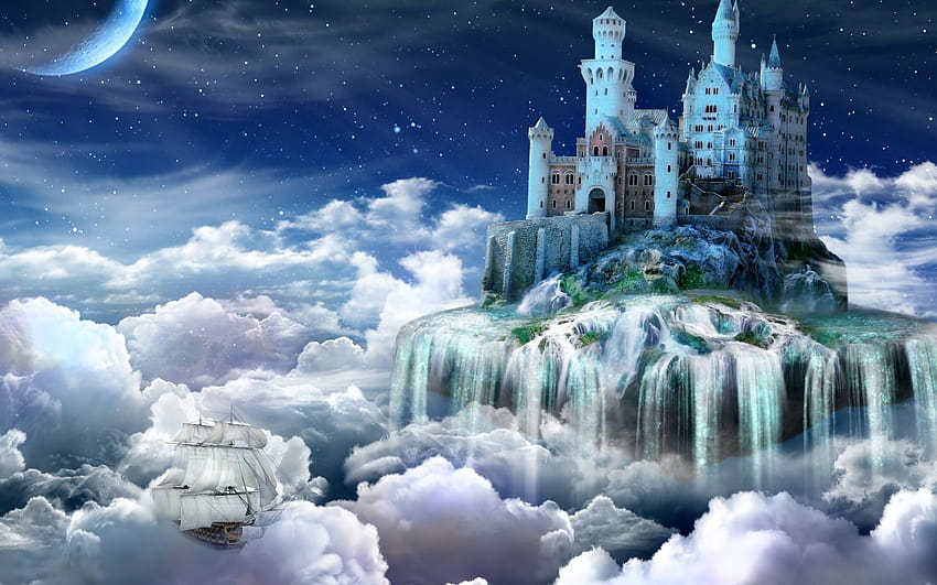 Castillo de fantasía / s Abismo, castillo del cielo fondo de pantalla |  Pxfuel