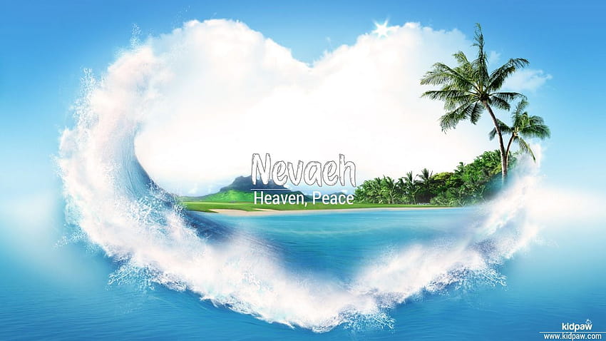 Nome Nevaeh 3D per dispositivi mobili, scrivi il nome نوآیه online Sfondo HD