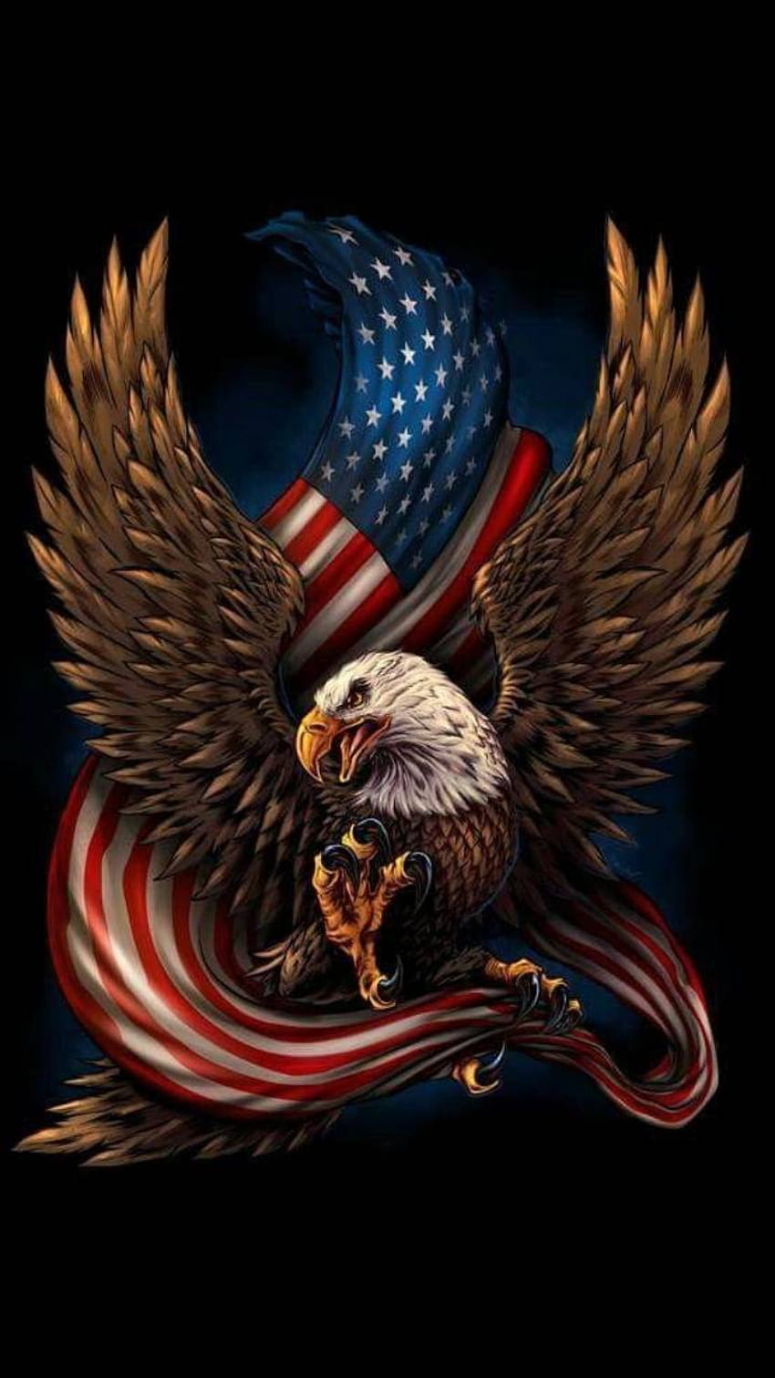 Patriotic eagle by BrianK242, american eagle iphone HD phone wallpaper