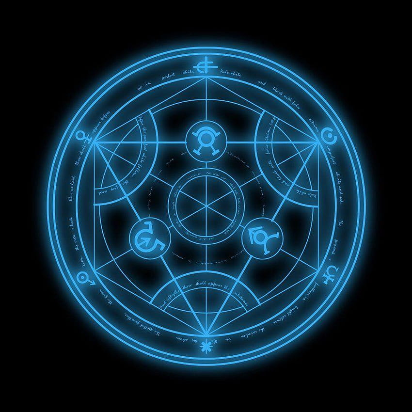 Lingkaran Transmutasi Fullmetal Alchemist wallpaper ponsel HD