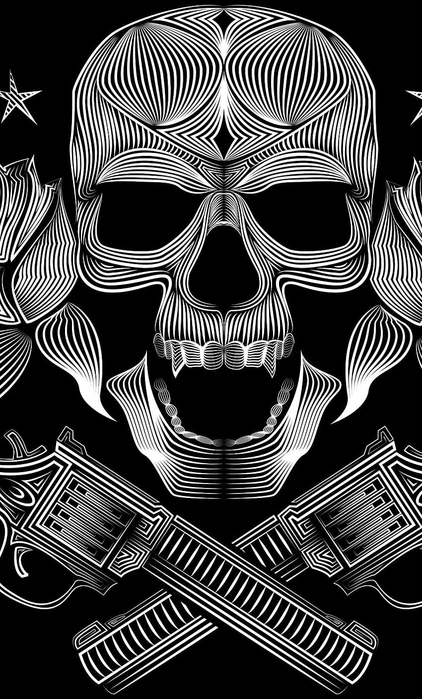 Skull Gangsters Vector HD phone wallpaper
