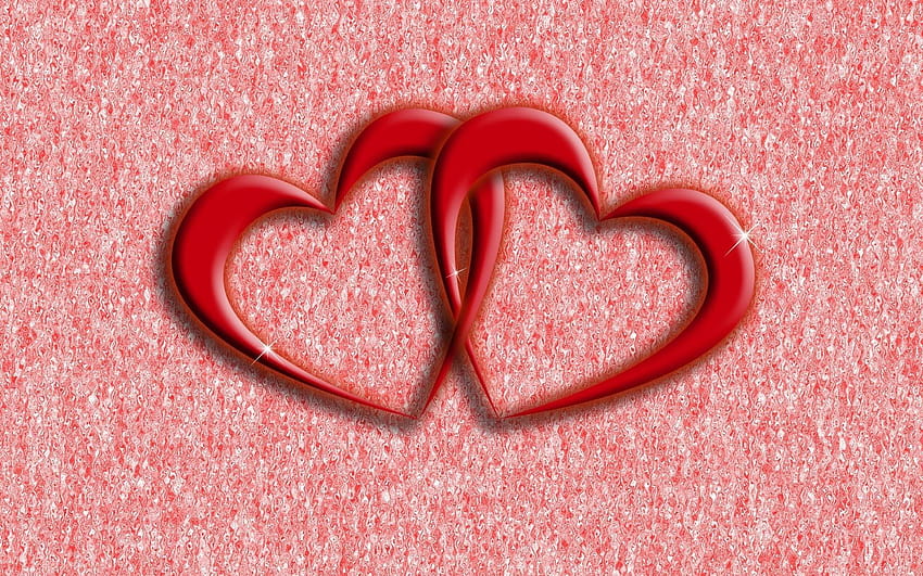 Two Hearts  Colorful heart Heart balloons Heart wallpaper