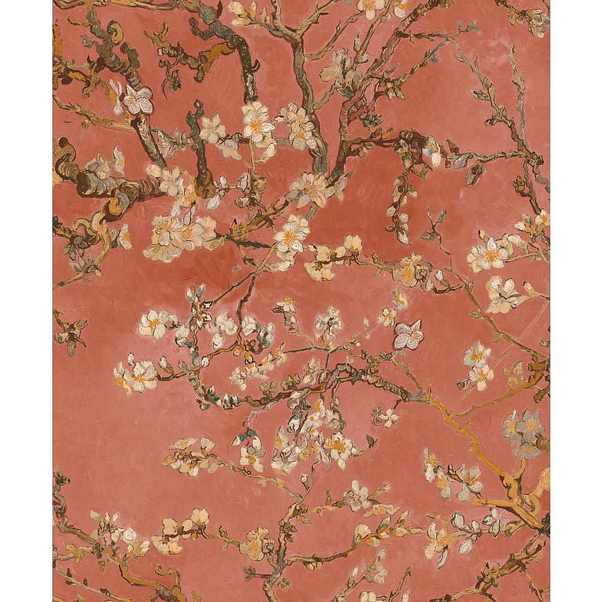 Walls Republic Almond Blossom Bold Rose Floral Paper Strippable Roll HD phone wallpaper