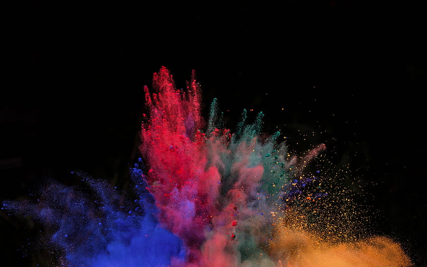 3840x2400 kolor, eksplozja, podmuch proszku Tapeta HD