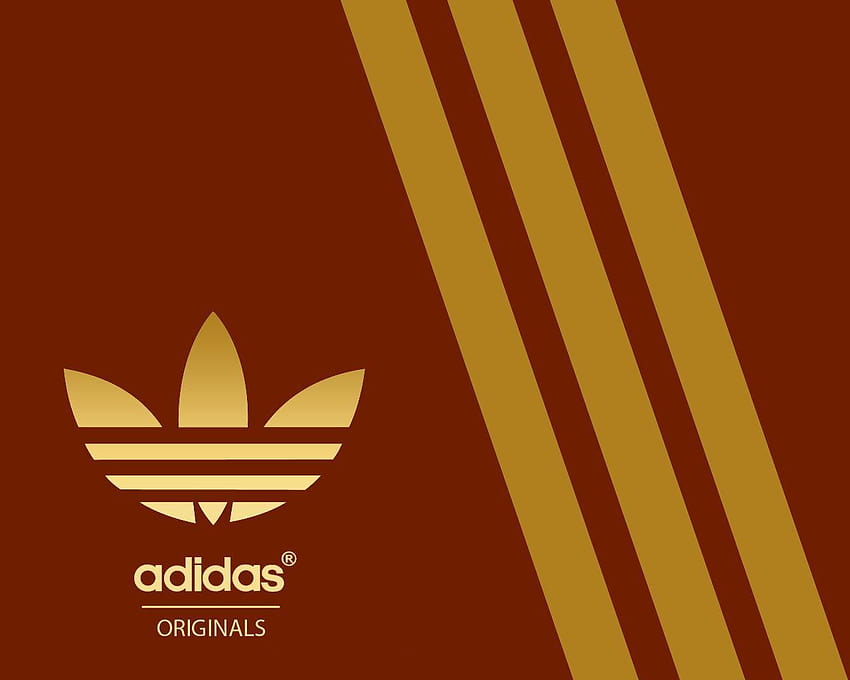 Adidas altın Logoları, adidas altın HD duvar kağıdı
