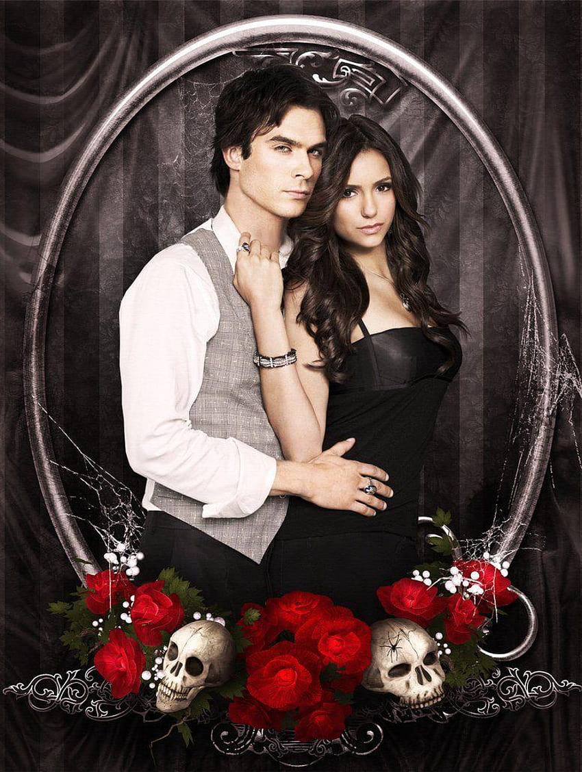 Vampire Diaries Damon Elena by Keati, the vampire diaries damon and elena  HD phone wallpaper | Pxfuel