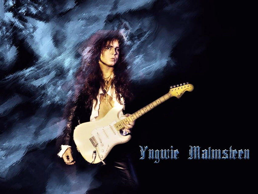 YNGWIE MALMSTEEN Heavy-Metal-Gitarren-Haarposter HD-Hintergrundbild