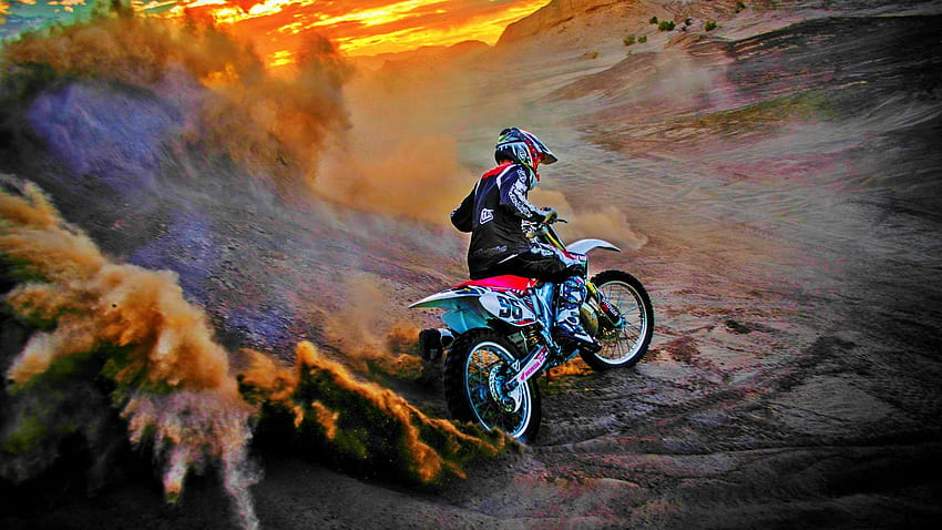 Dirtbike motocross moto moto sujeira extrema de moto papel de parede HD