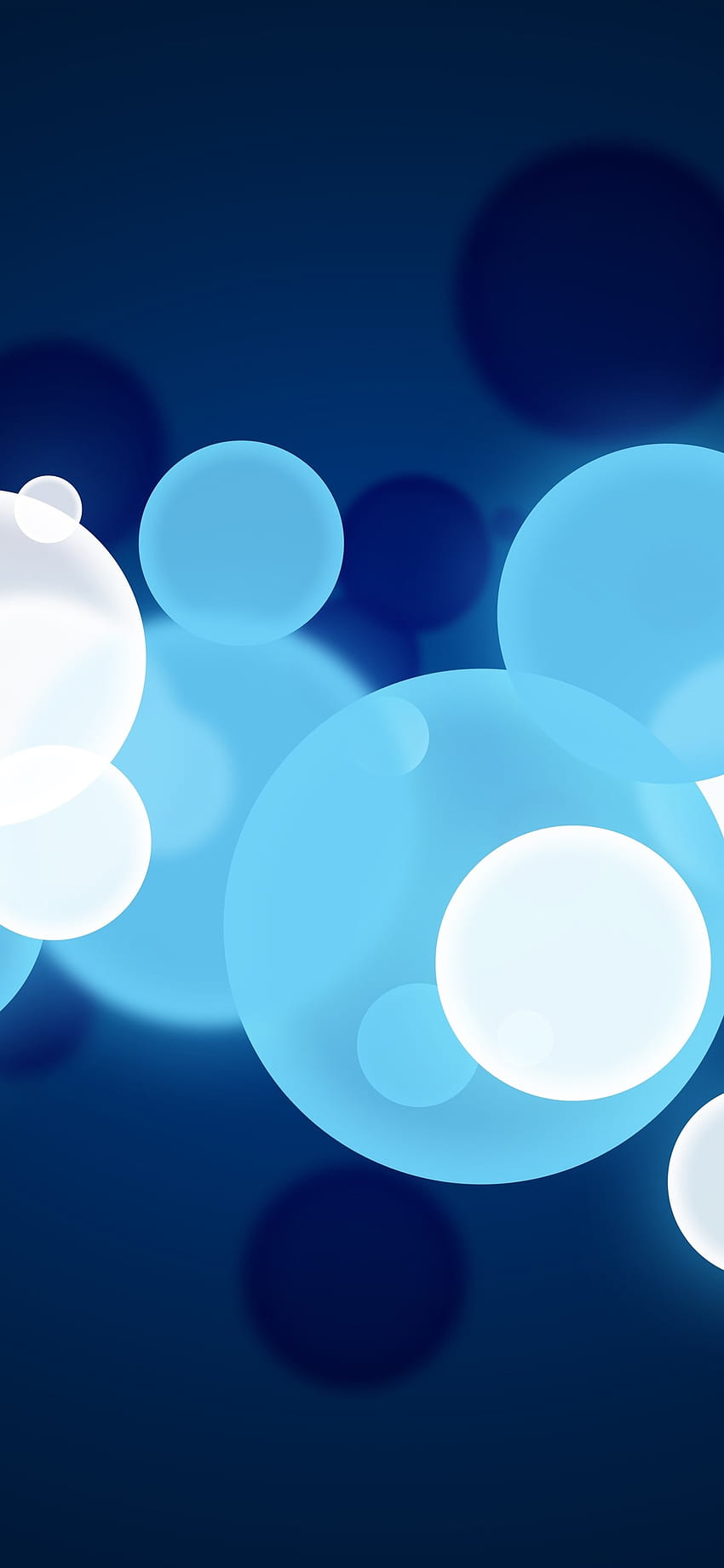 Blaue und weiße Blasen, abstrakt 1242x2688 iPhone 11 Pro/XS Max, Hintergrund, babyblaues iPhone 11 HD-Handy-Hintergrundbild