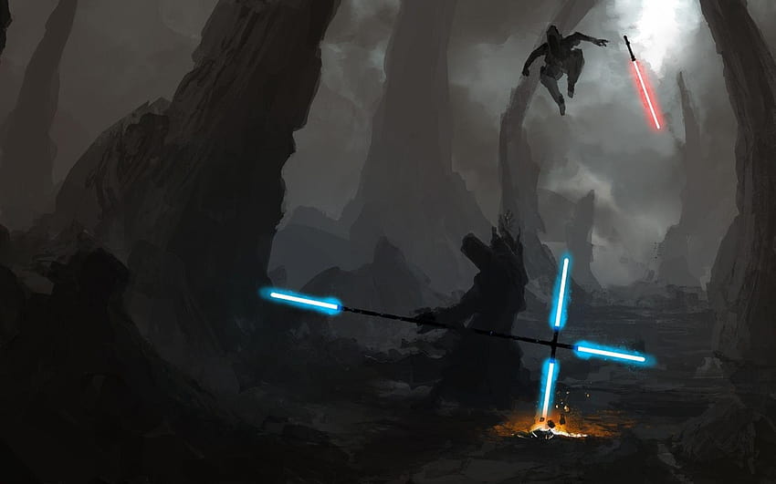 Star Wars Lightsaber Duel, lightsabers HD wallpaper | Pxfuel