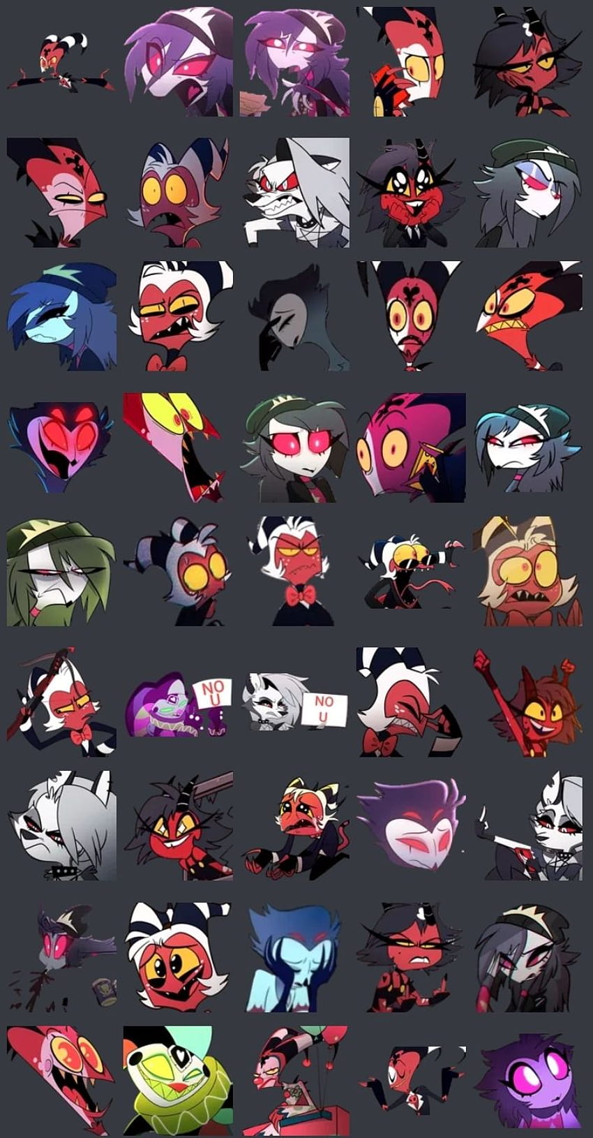 Helluva Boss Discord emotes. Help yourself to any you like! Having issues uploading the individual and there's an animated one I couldn't fit in the screenshot too but can't post alongside, helluva boss cherub HD phone wallpaper