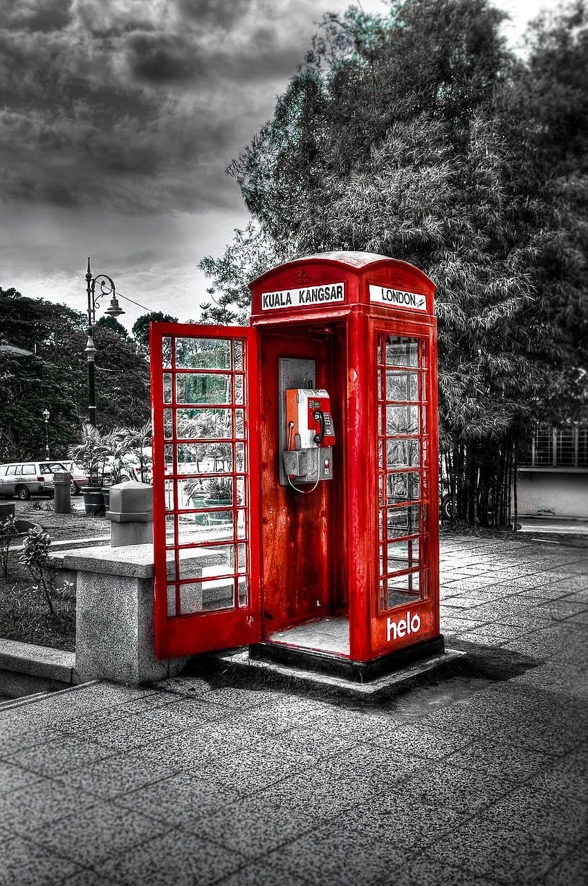 Kotak Telepon Merah Warna Latar Belakang Ponsel [944x1423] untuk , Seluler & Tablet, bilik telepon Anda wallpaper ponsel HD