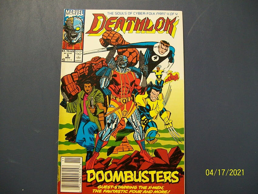 Deathlok Marvel 1st Edition 1991 McDuffie Wright Cowen 01715 オンライン販売用 高画質の壁紙