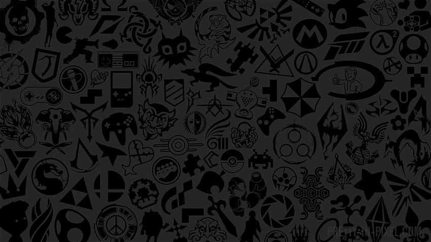 Czarno-białe gry, estetyczne czarne gry Tapeta HD