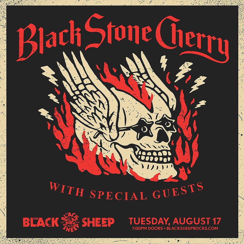 94.3 KILO presenta Black Stone Cherry, The Black Sheep en The Black Sheep, Colorado Springs CO, Música y danza fondo de pantalla del teléfono