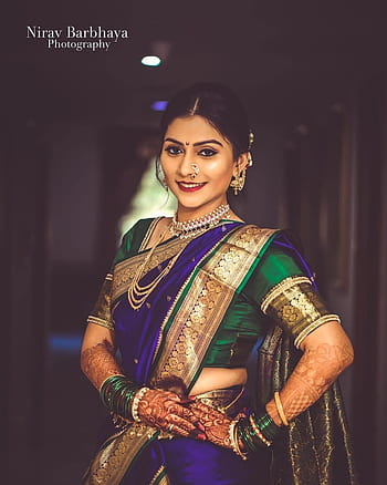 40+ Stylish Maharashtrian Bridal Looks That We Have A Crush On! | Indian  bride photography poses, Indian wedding couple photography, Indian wedding  poses