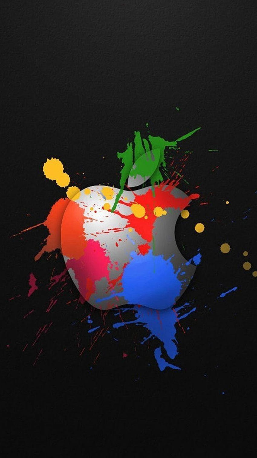 Graffiti Apple logo iPhone 6, graffiti logo HD phone wallpaper