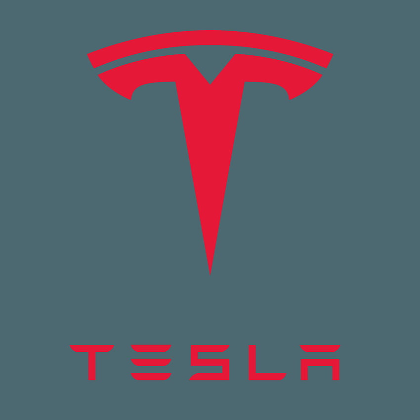 Фонове с лого на Tesla, лого HD тапет за телефон