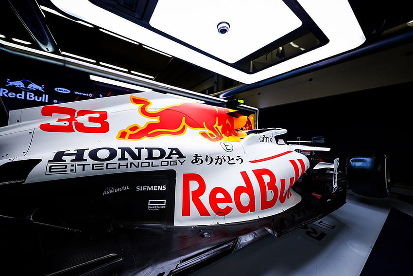 F1: Red Bull, Türkiye GP için beyaz Honda teşekkür logosunu ortaya çıkardı, red bull f1 2021 beyaz HD duvar kağıdı