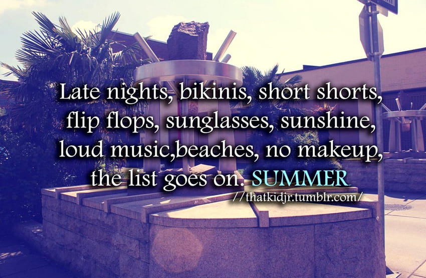 tumblr summertime quotes