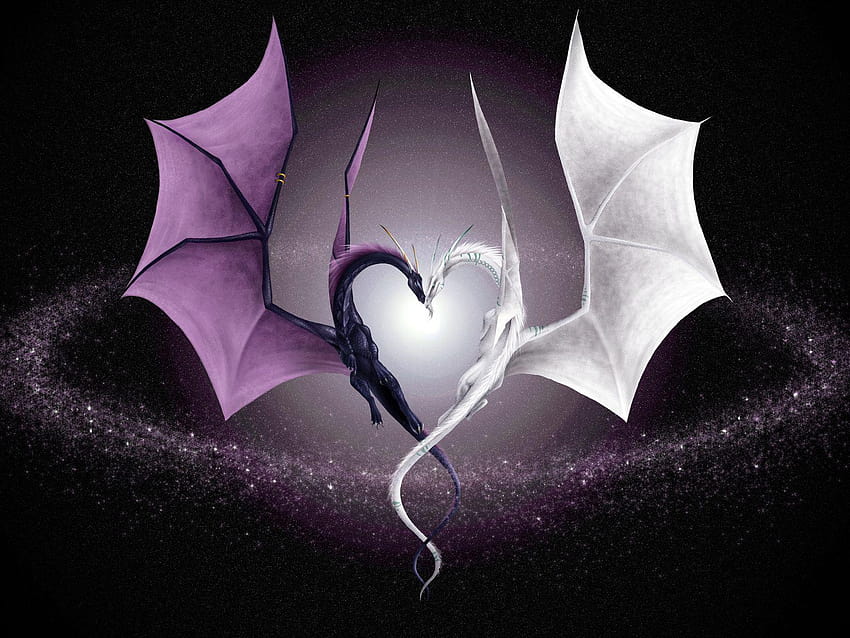 3D Evil's Heart With Horn And Dragon Wings, evils HD wallpaper