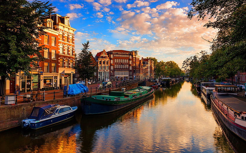 Amsterdam, Niederlande HD-Hintergrundbild