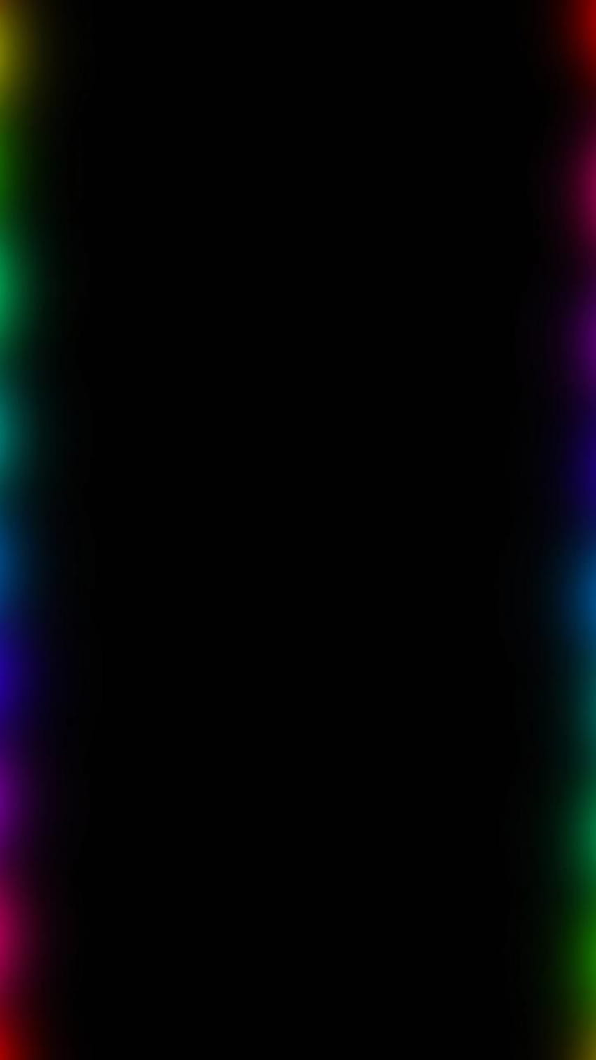 Black With Rainbow Edge HD phone wallpaper | Pxfuel