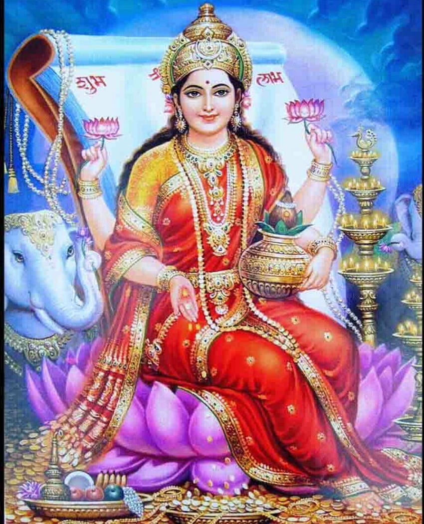 Radhe Maa Ganesha Lakshmi Devi Laxmi Pooja, PNG, 1074x1329px, laxmi devi HD phone wallpaper