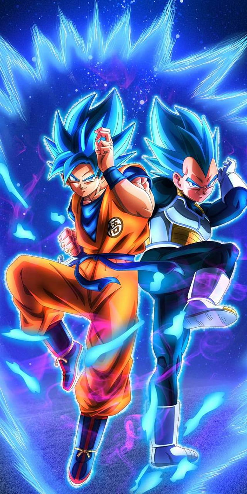 Super Saiyan Blue Goku  Vegeta from Dragon Ball Super Super Broly Dragon  Ball Z Dokkan Battle Art HD wallpaper download