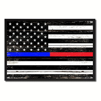 First Responders American Flag 4 X 6 Printed Nylon With