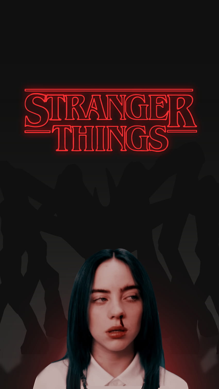 Stranger Things x Billie Eilish iPhone, stranger things ipad HD phone wallpaper