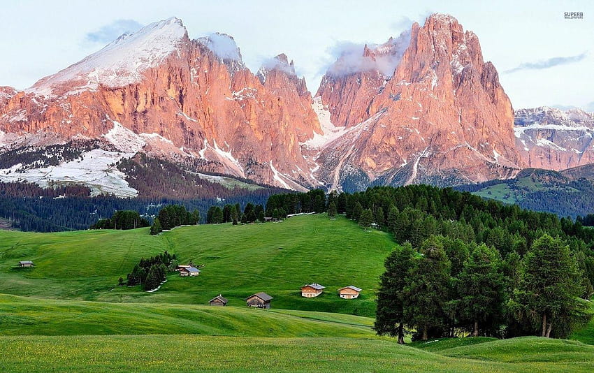 Hermosa Dolomitas Italia fondos de pantalla HD wallpaper