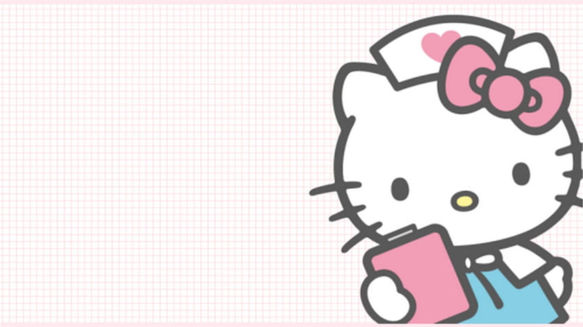 Герои Hello Kitty, розов компютър Hello Kitty HD тапет