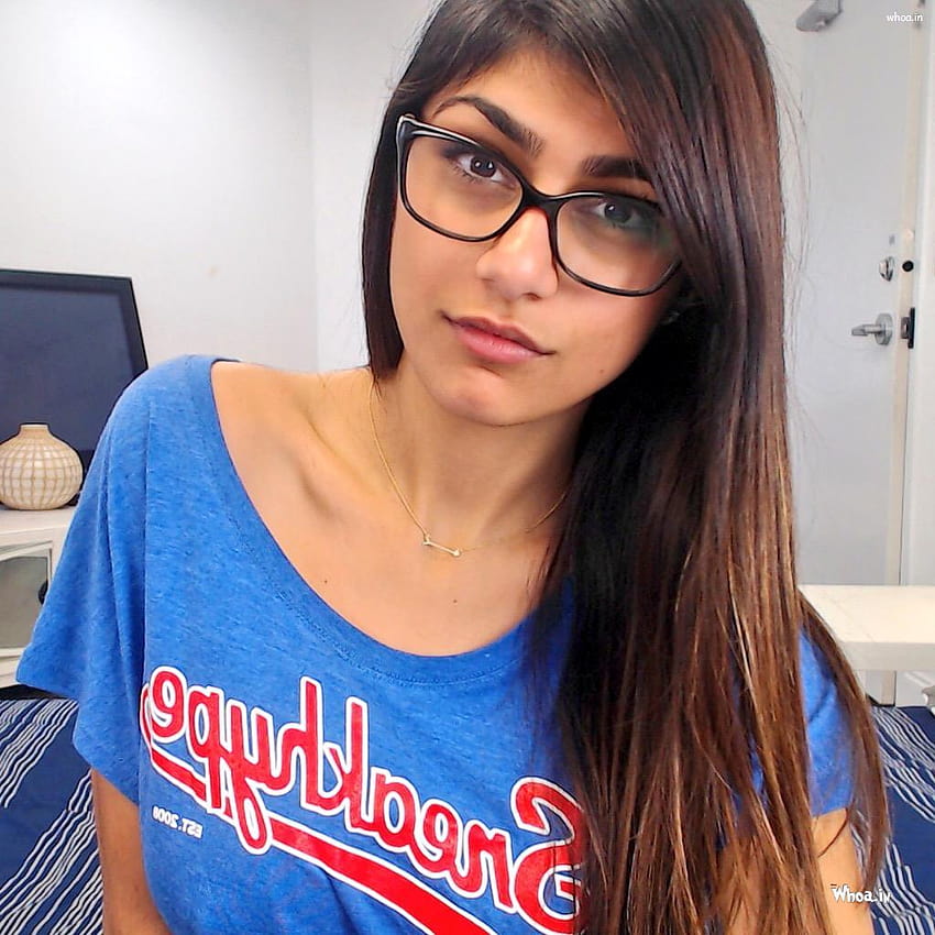 Mia Khalifa In Blue T Shirt [1024x1024] for your , Mobile & Tablet HD phone wallpaper