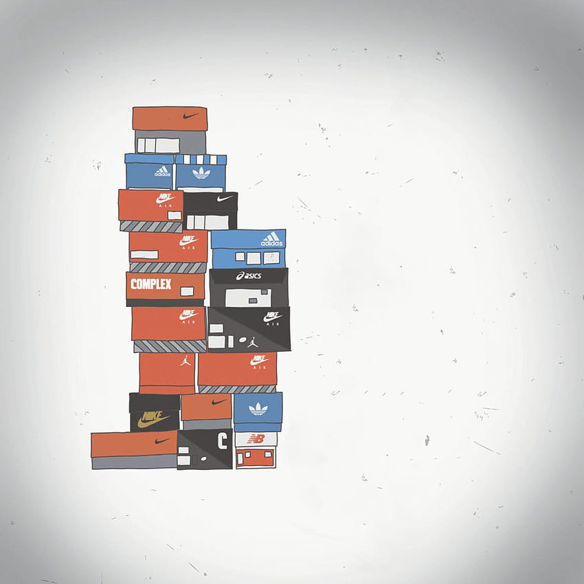 Orange Nike Box, shoebox HD phone wallpaper