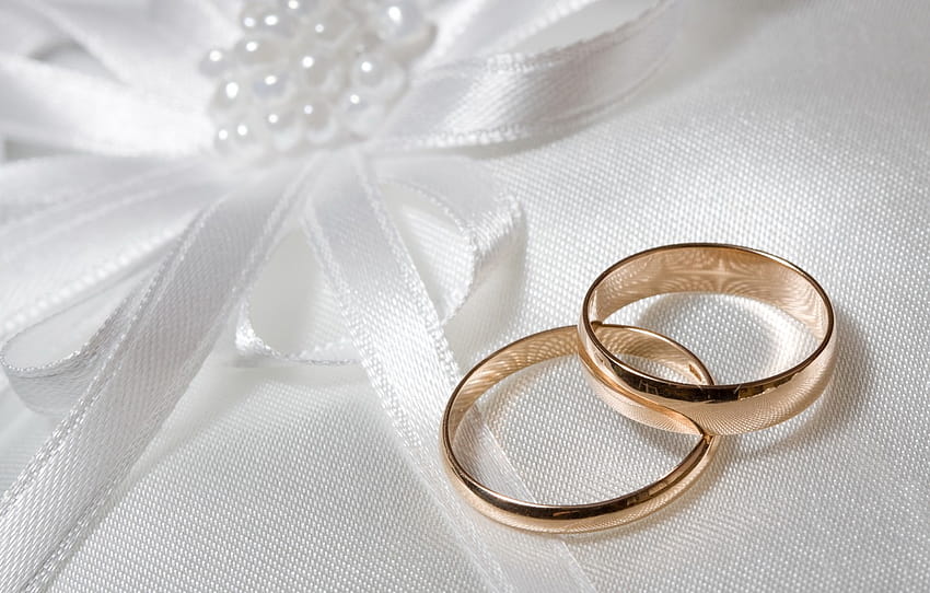 putih, latar belakang, busur, pernikahan, cincin pertunangan, bagian праздники Wallpaper HD