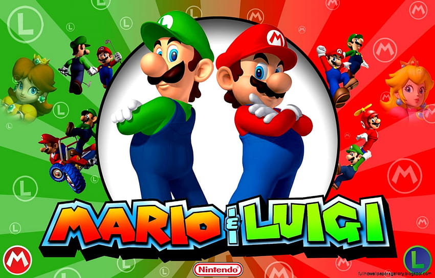Mario e Luigi, baby luigi Sfondo HD