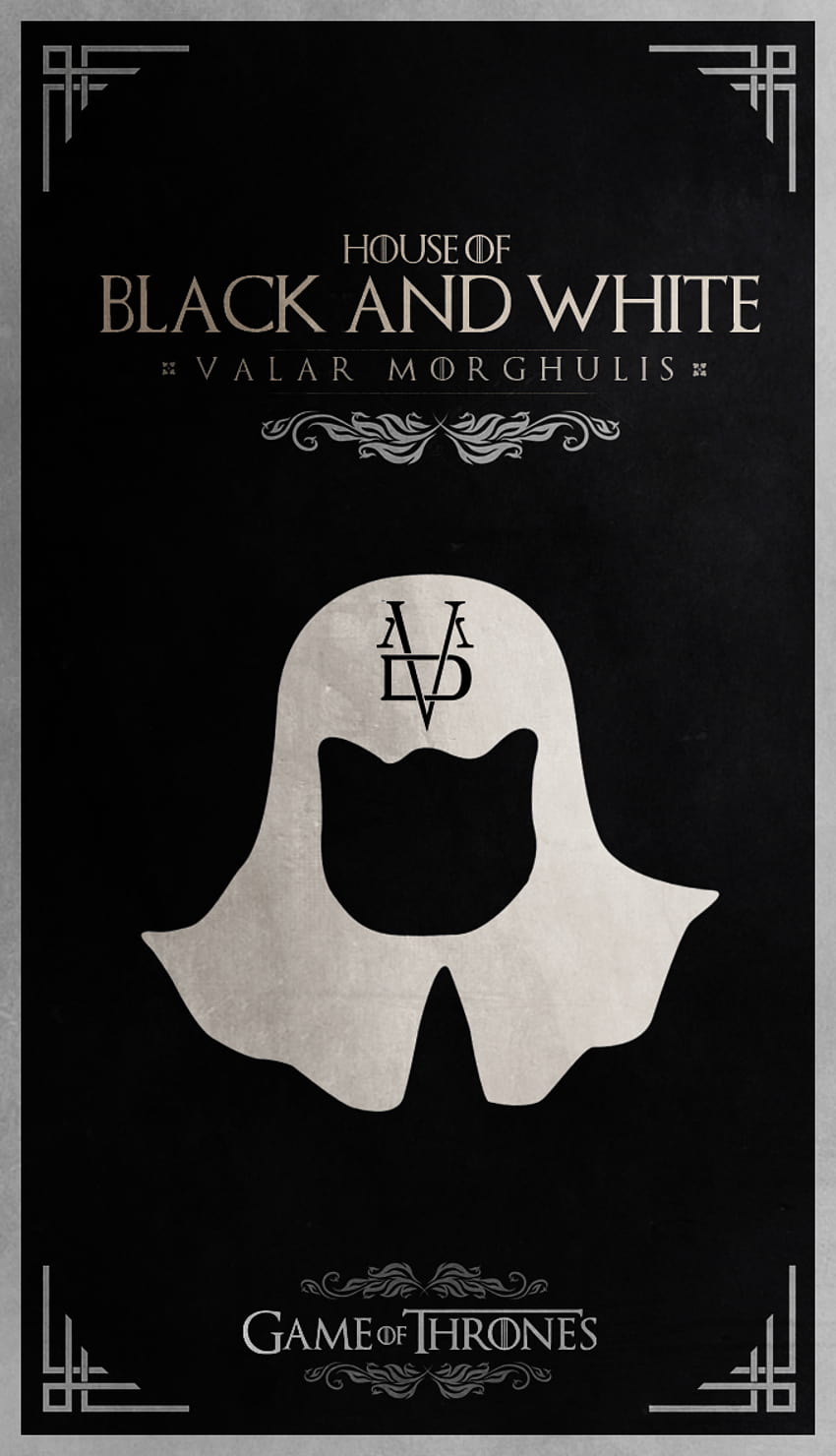 House Of Black and White, gra o tron ​​bez twarzy Tapeta na telefon HD