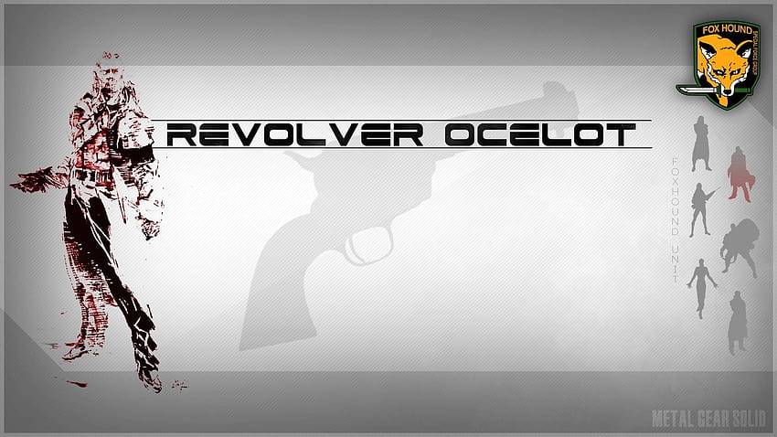 Revolver Ocelot, nombre real Adamska y también conocido como Adam por Yoji Shinkawa fondo de pantalla
