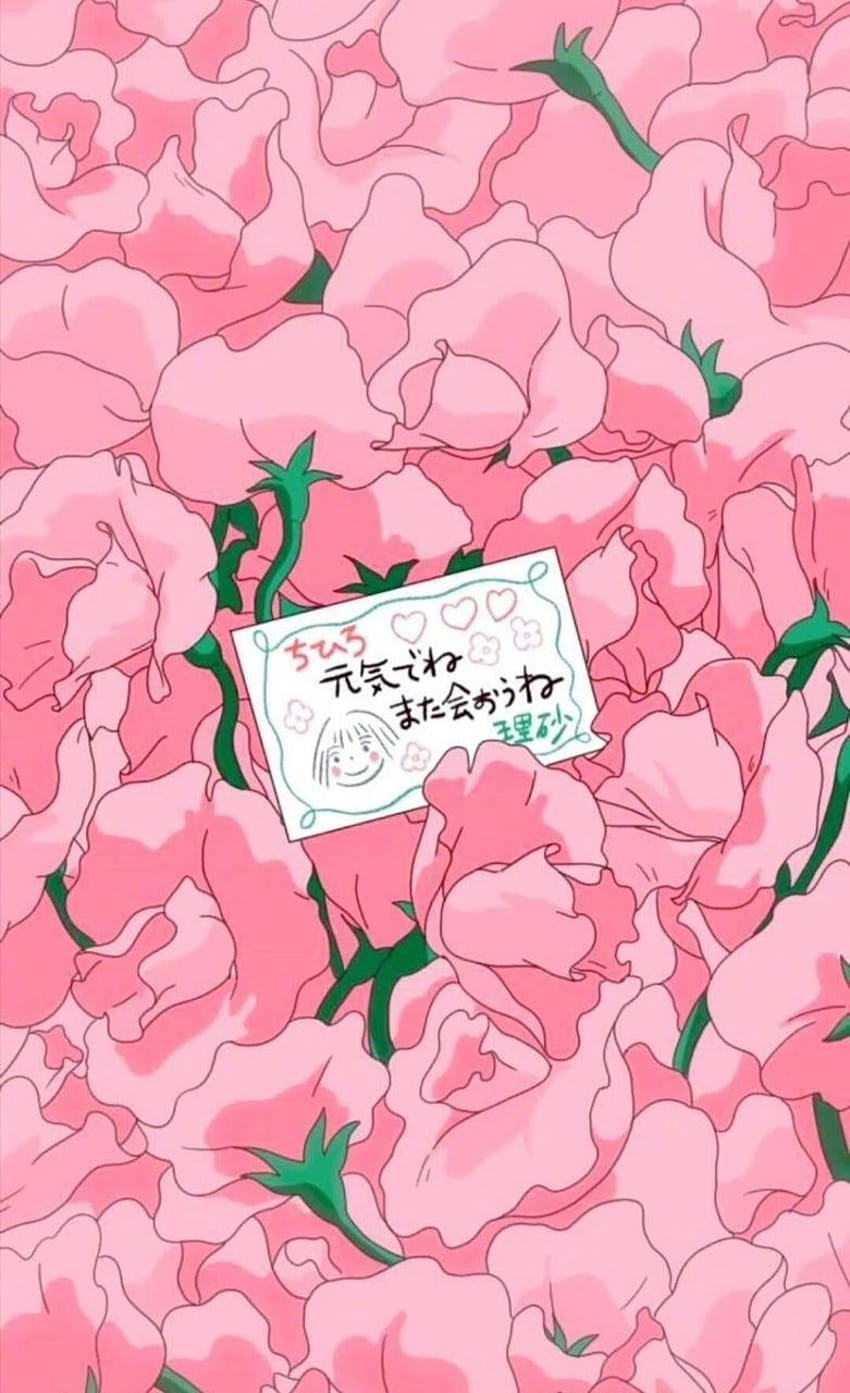 90s anime aesthetic flower  Aesthetic anime Pastel pink aesthetic Anime  art