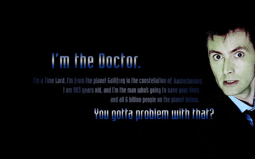 You Got A Problem, doctor who 10th HD wallpaper