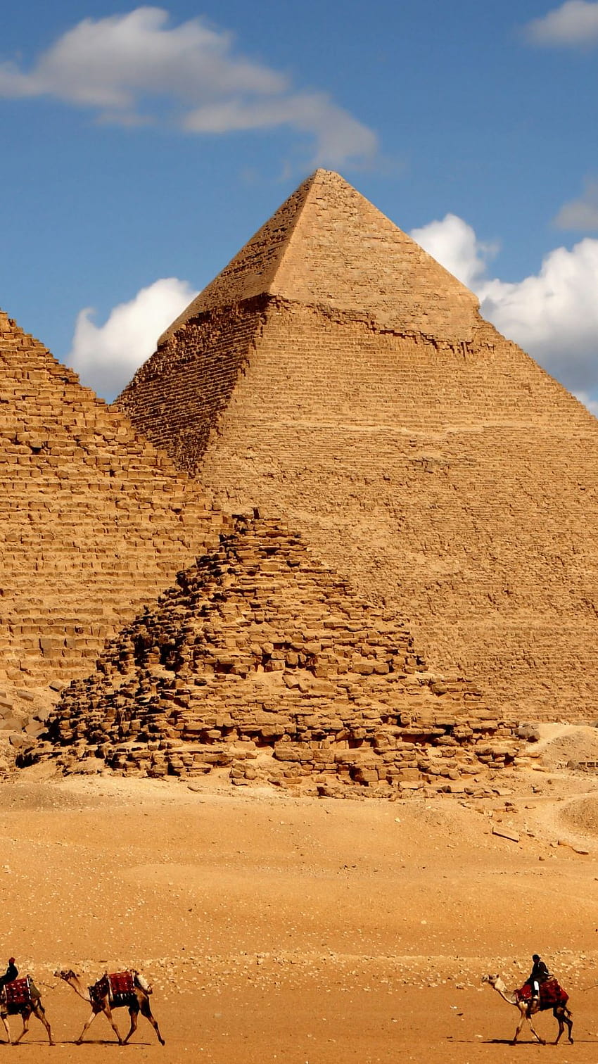 Egypt, pyramid, camel, iPhone standard, pyramid iphone HD phone wallpaper