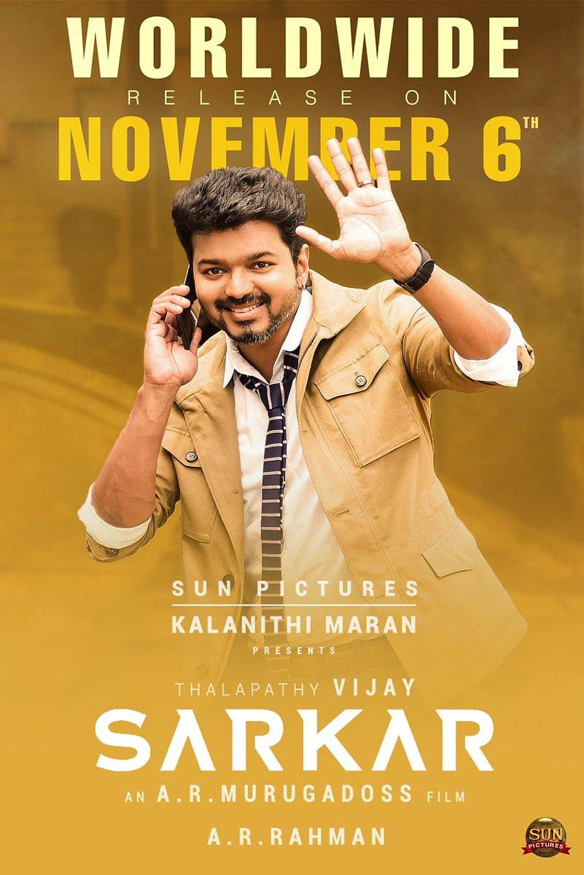 HD wallpaper: Sarkar, Vijay, 2018, HD | Wallpaper Flare