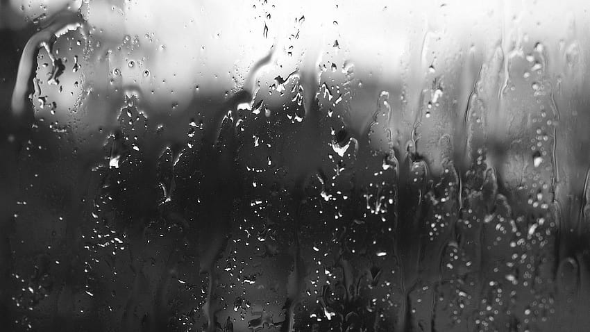 Rain On Glass, drizzle HD wallpaper